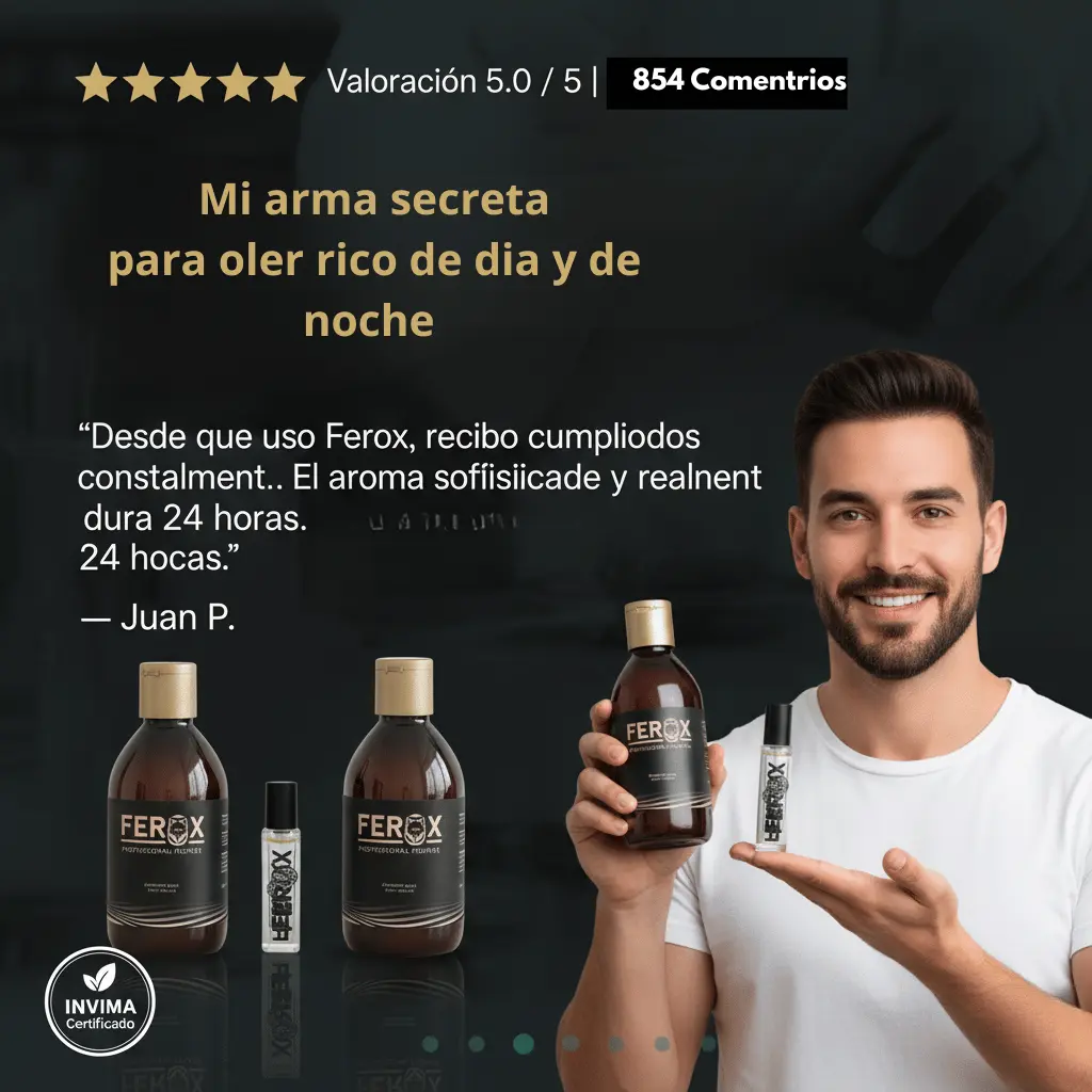 CREMA + LOCIÓN AROMA A HOMBRE POR 24 HORAS FEROX 😎