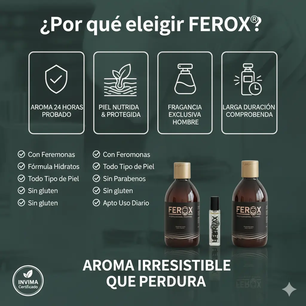 FEROX - CREMA + LOCIÓN AROMA A HOMBRE POR 24 HORAS FEROX 😎